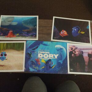 Disney  Finding Dory lithograph 2016 At prints 14x10 set of 4